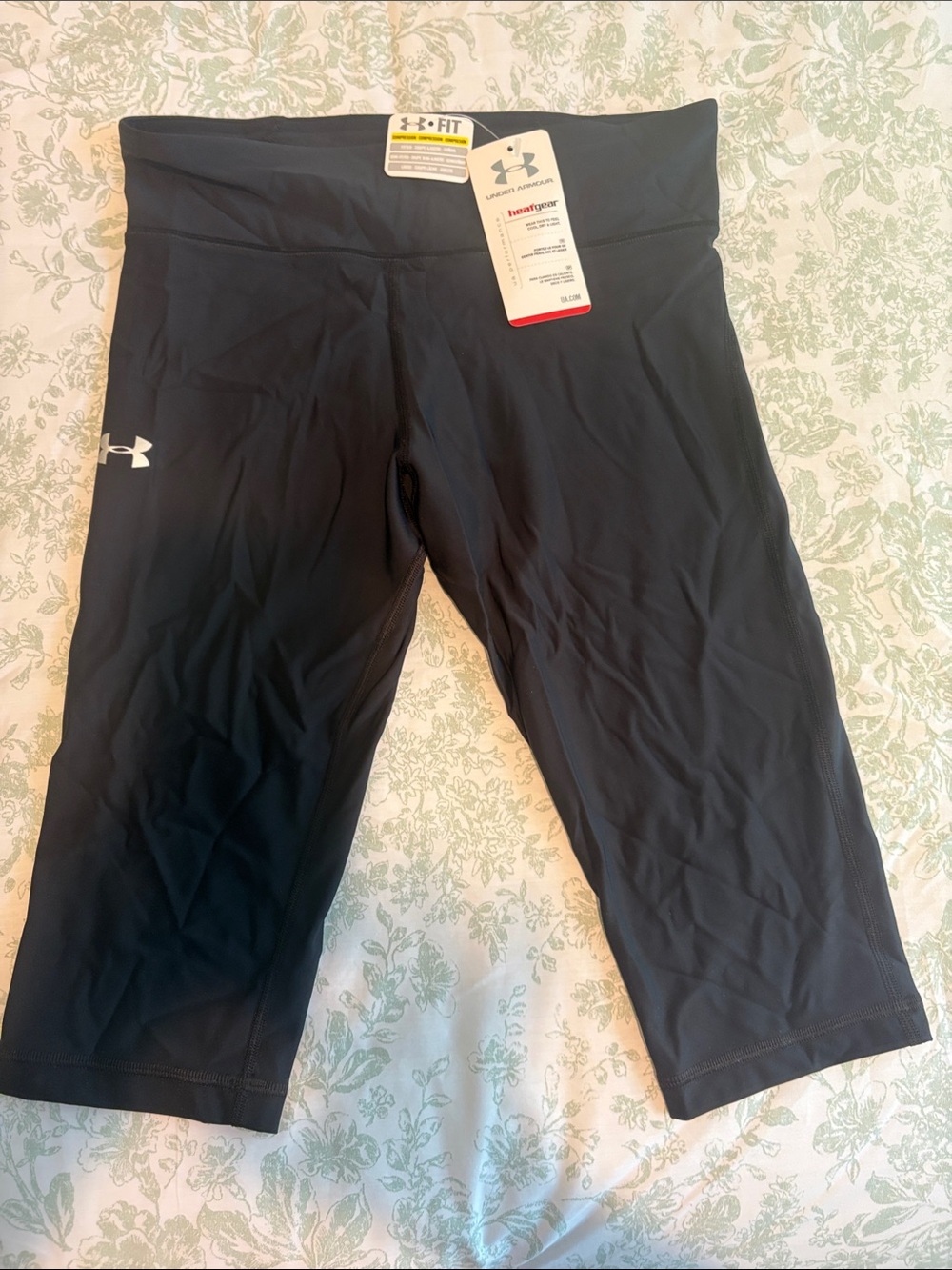 Under Armour Heat Gear, smooth feel, Black 3/4